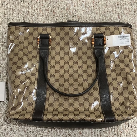 Gucci Large Crystal Shopper Tote Handbag. Style: 339547 - Picture 5 of 14